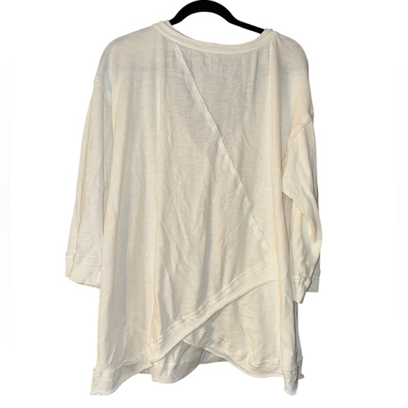 Free People Intimately Organic Cotton Pullover Ivory Size Medium - Picture 4 of 7
